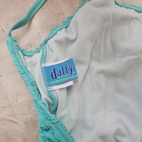 Teal One piece swimsuit - Picture 4 of 4